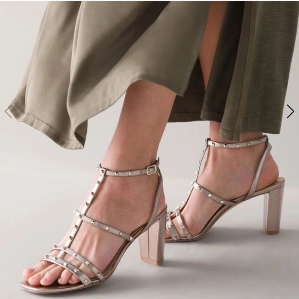 WHBM studded metallic dress sandals